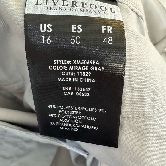 Liverpool Gray Boot Cut Flare Pants - Picture 8 of 9